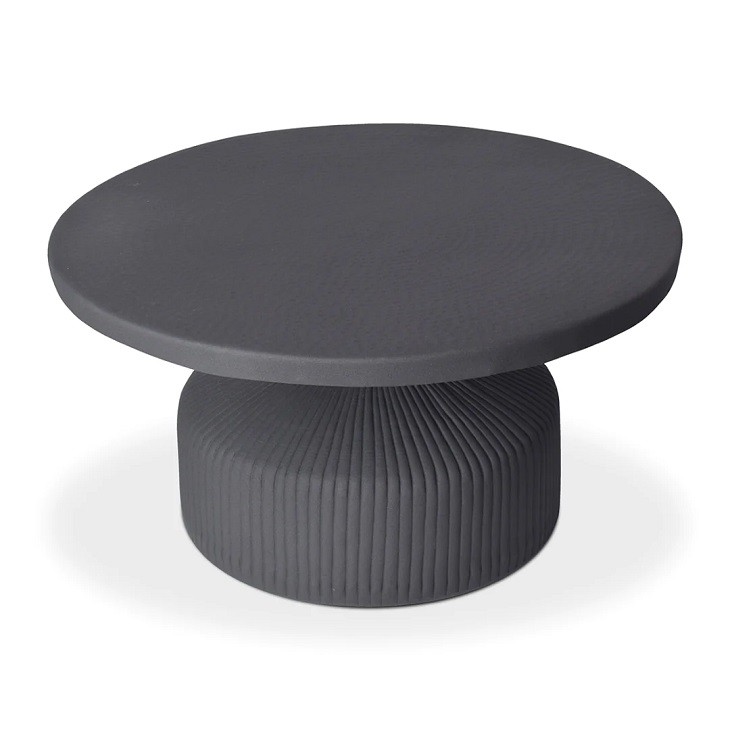 Black MDF Round Coffee Table